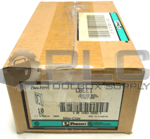 BOX OF 10 NEW PANDUIT CBEEI MINI-COM BEZEL EXECUTIVE SERIES SINGLE GANG