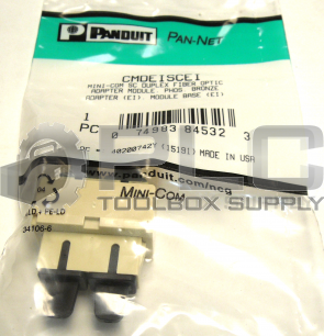 NEW SEALED PANDUIT CMDEISCEI MINI-COM SC DUPLEX FIBER OPTIC ADAPTER MODULE