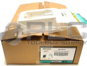 NEW BOX OF 9 PANDUIT JB1IW-A 1-PIECE SHALLOW LOW VOLTAGE JUNCTIONBOX W/ADHESIVE