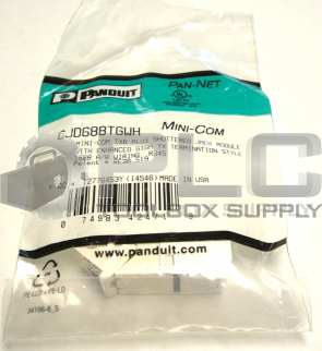 NEW SEALED PANDUIT CJD688TGWH MINI-COM SHUTTERED MODULE CAT 6