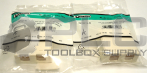 NEW LOT OF 2 PANDUIT CBXS2IW-A MINI-COM SHUTTERED MOUNT BOX 2 MODULE SPACE