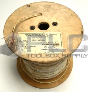 TAPPAN 1880AB3 COMMUNICATIONS CABLE UNKNOWN FEET AL-1803C-2-2N-01/WHITE