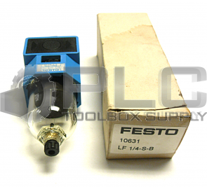 NEW FESTO LF-1/4-S-B PNEUMATIC FILTER 14BAR 200PSI