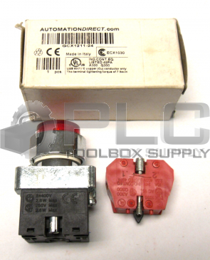 NEW AUTOMATION DIRECT GCX1211-24L RED PUSHBUTTON