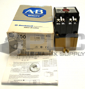 NEW IN BOX ALLEN BRADLEY 700-P600A1 CONTROL RELAY SER B TYPE P 115-120V 60HZ
