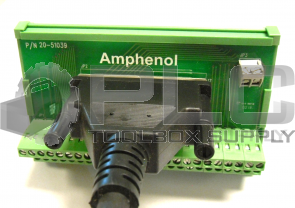 AMPHENOL 9101-1369-003 REV E CABLE  WITH 20-51039 CONNECTOR BLOCK 