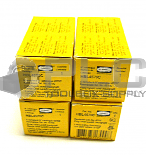 NEW LOT OF 4 HUBBELL HBL4570C PLUG TWIST LOCK 