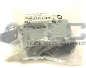 NEW SEALED HARTING HAN 16B-GS-M25 HOOD SLIDE ENTRY 