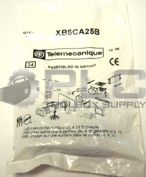 NEW SEALED TELEMECANIQUE XB6CA25B PUSHBUTTON 240VAC 1.5AMP XB6 +OPTIONS