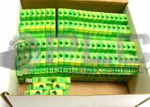 NEW BOX OF 47 KONNECT-IT KN-G12SP  TERMINAL BLOCKS YELLOW GREEN 