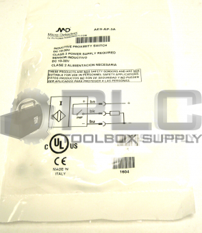 NEW SEALED MICRO DETECTORS AES-AP-3A INDUCTIVE PROXIMITY SWITCH