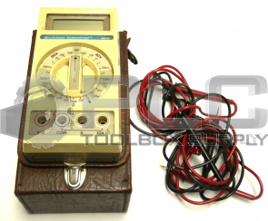 BECKMAN INDUSTRIAL 4410 MULTIMETER W/CASE AND PROBES TESTED