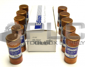 NEW BOX OF 10 EDISON JDL60 CLASS J TIME DELAY FUSES