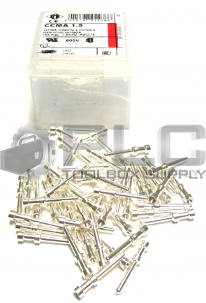 NEW QTY 52 ILME CCMA 1.5 MALE CRIMP SILVER PLATED 1.5MM QTY 52