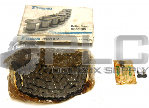 NEW IN BOX TSUBAKI RS60-RIV ROLLER CHAIN 10'