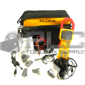 FLUKE 345 PQ CLAMP METER TESTER WITH CARRYING CASE AND ACCESSORIES 