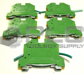 LOT OF 5 EURO E6 GREY GROUNDING TERMINAL BLOCKS 