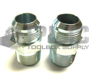 NEW LOT OF 2 PARKER 1 1/8" FLARE MALE CONNECTOR 