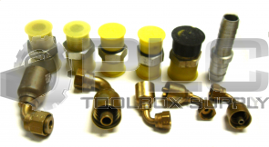 NEW MIXED LOT OF 10 PARKER FLARE, UNION, REDUCER, HOSE ELBOW, ADAPTER 