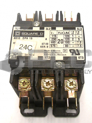 SQUARE D 8910DPA13 CONTACTOR 3 POLE 8910-DPA-13
