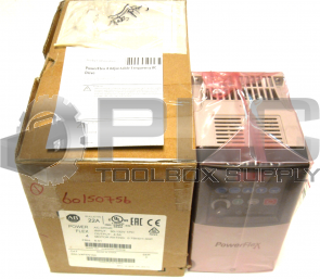 NEW ALLEN BRADLEY 22A-V4P5N104 /A AC DRIVE POWERFLEX 4 1PH INPUT 90-132V 