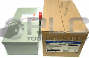 NEW IN BOX EATON 1HD362 HEAVY DUTY SAFETY SWITCH 60A 600 VAC 3 POLE FUSIBLE TYP1