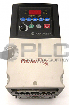 ALLEN BRADLEY 22B-V2P3N104 POWERFLEX 40- 0.4 KW (0.5 HP) AC DRIVE SERIES A