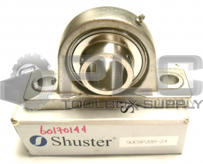 NEW IN BOX SHUSTER SUCSP208-24 PILLOW BLOCK CORROSION RESISTANT 1-1/2IN BORE