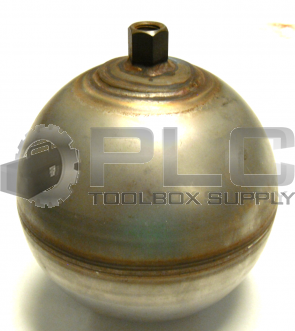 METAL FLOAT BALL APPROX 5 INCH WITH THREAD