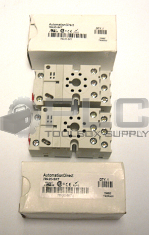 LOT OF 2 NEW AUTOMATION DIRECT 750-2C-SKT RELAY SOCKET