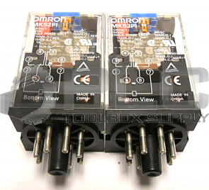 LOT OF 2 OMRON MKS2PI RELAY 