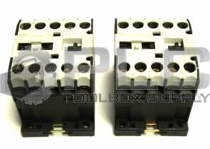 LOT OF 2 MOELLER DIL EM-10 CONTACT RELAY DILEM10