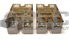 LOT OF 2 OMRON G3NA-225B SOLID STATE RELAY