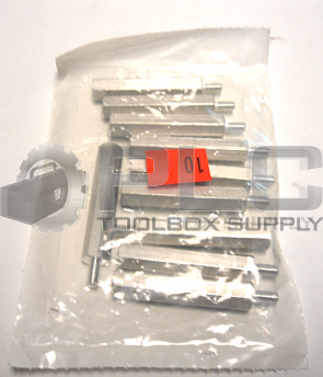NEW LOT OF 10 WJ ROBERTS 10F200H37AP/MF 3/8" HEX ALUMINUM