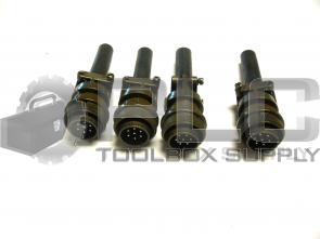 LOT OF 4 AMPHENOL MS3106A16S-1P CONNECTOR PLUG 