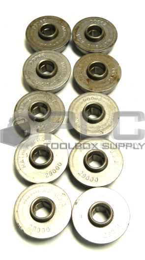 LOT OF 10 MATHEWS 29000 FLANGE BEARING NON-PRECISION 7/16IN BORE HEX