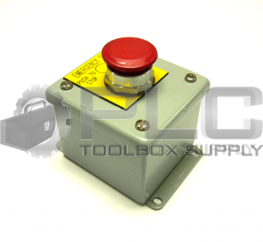 HOFFMAN E1PB ENCLOSER W/ ALLEN BRADLEY E-STOP 800T-FXT6D4 