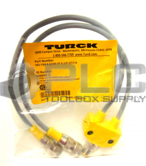 NEW SEALED TURCK VB2-FSM 4.4/2RK 4T-0.3/0.3/S719 MOLDED TWIN JUNCTION U0099-1