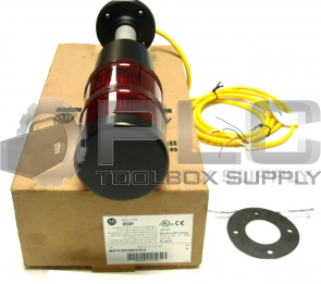 NEW IN BOX ALLEN BRADLEY 855F-P10SC20B10Y4L4 TOWER LIGHT STACK ASSEMBLY RED