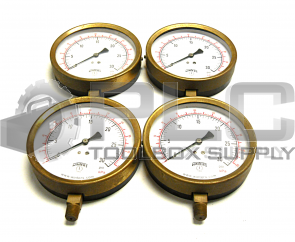 LOT OF 4 WINTERS 0-30 PSI PRESSURE GAUGE 0-200 KPA 5"
