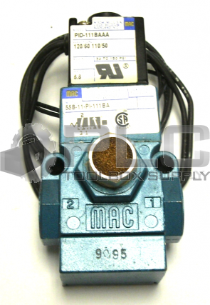 MAC 55B-11-PI-111BA CONTROL VALVE W/SOLENOID 120VAC OIL PID-111BAAA