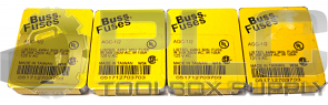 LOT OF 20 BUSS FUSES AGC-1/2 FUSE 
