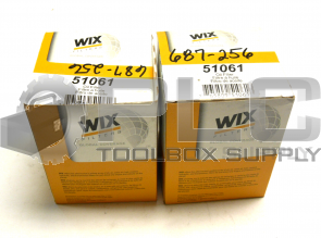 NEW LOT OF 2 WIX 51061  OIL FILTER 