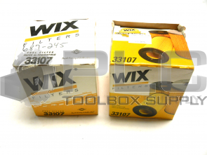 NEW LOT OF 2 WIX 33107 FILTER 