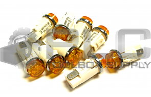 NEW LOT OF 9 IDI 1050QC3 INDICATOR LIGHT AMBER 