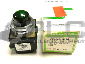 NEW GENERAL ELECTRIC CR104PLG22G GREEN INDICATING LIGHT 