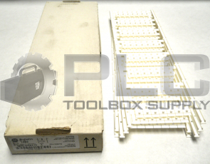 NEW IN BOX OF 5 ALLEN BRADLEY 1492-MS8X12 MARKER CARD SNAP-IN