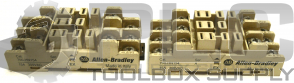 LOT OF 2 ALLEN BRADLEY 700-HN154/A RELAY SOCKET 11BLADE 15AMP 300VAC
