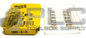 NEW BUSS GMD-2-R FUSE 2AMP 250V T-LAG GLASS QTY 5