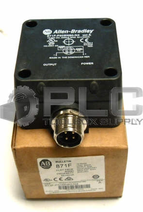 NEW IN BOX ALLEN BRADLEY 871F-P50BN80-N4 SER A FLAT PACK 80X80 PROXIMITY SENSOR